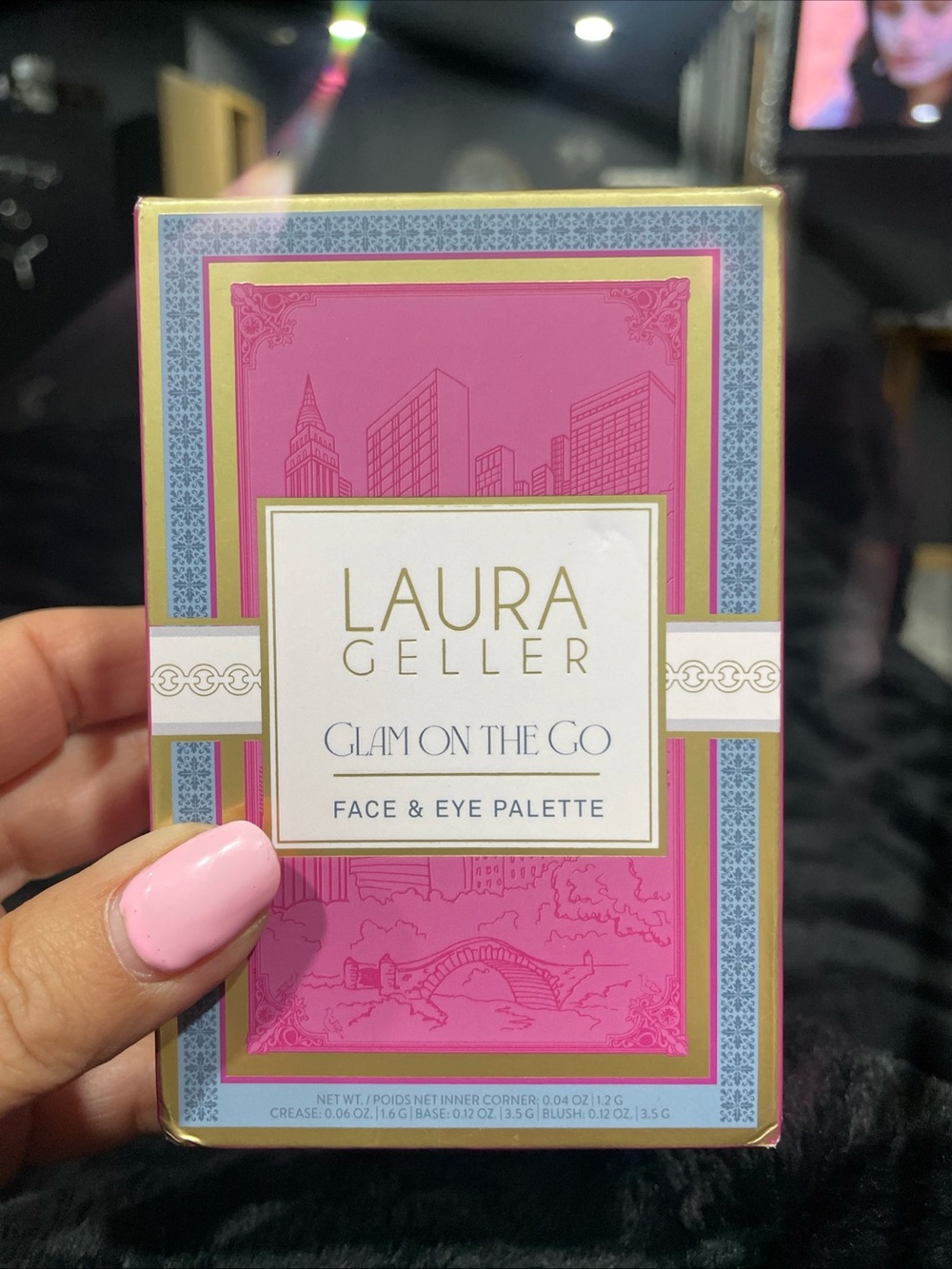 Laura Geller Glam On The Go Face & Eye Palette/Blush/Neutral Shade 3 Palatte NIB